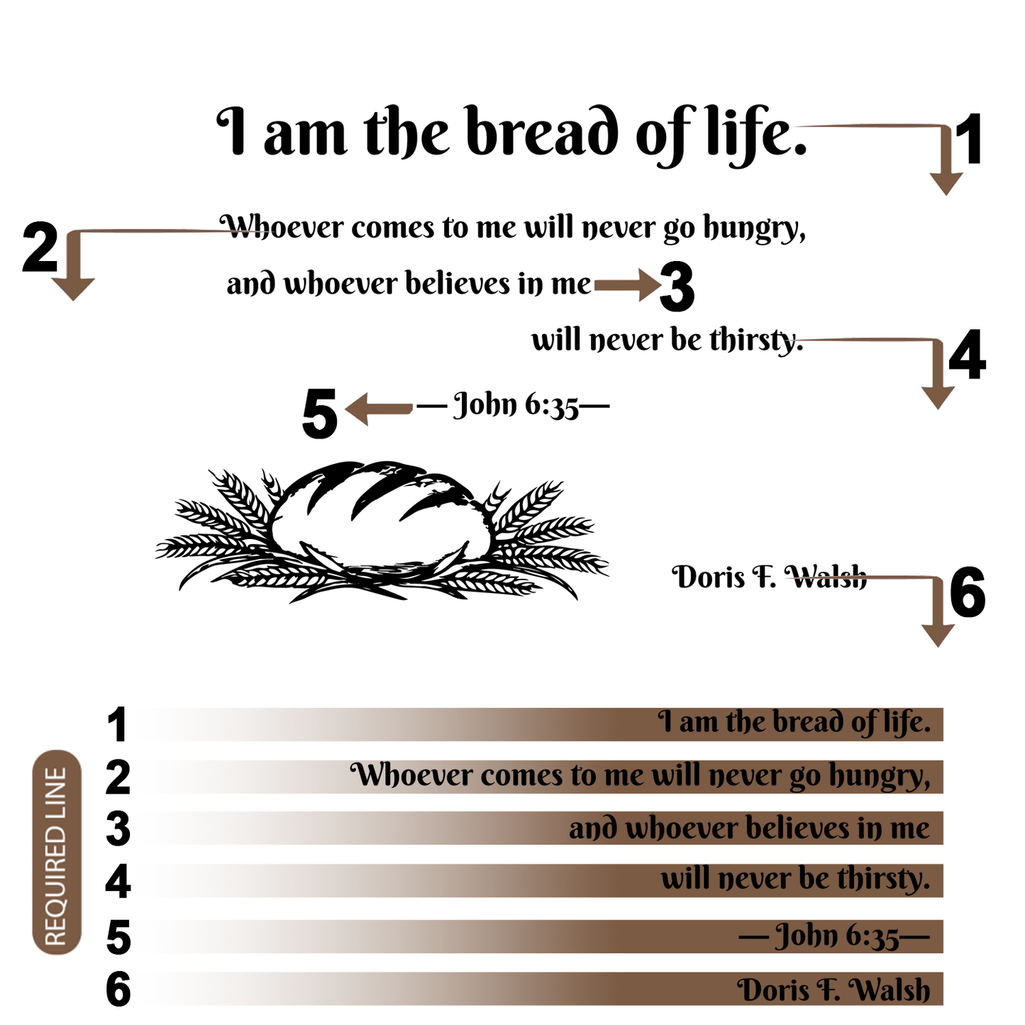 Custom Bamboo Cutting Boards with Bible Verse