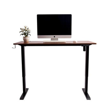 Electric Standing Desk-47x24 Inch-Black&Brown - Sinfinate