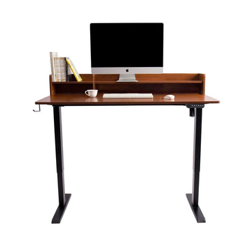 Electric Standing Desk-47x24 Inch-Black&Brown - Sinfinate