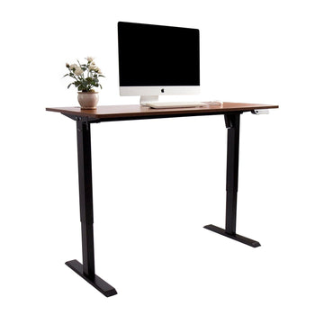 Electric Standing Desk-47x24 Inch-Black&Brown - Sinfinate