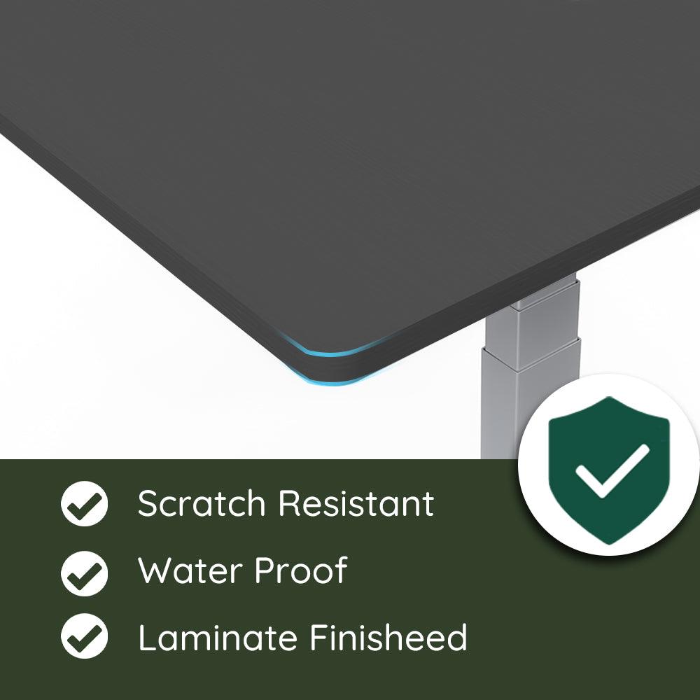 Universal Solid Table Top Laminate One Piece Desk Top for Standing Desk Frame/Desk Legs/Desk Base, Waterproof - Sinfinate