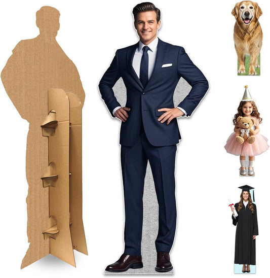 Custom Life-Size Cardboard Cutouts | Personalized High Resolution Standup Cardboard Cutout with Photo You Upload | Perfect Decor for Birthday, Wedding, Party or Sports Events