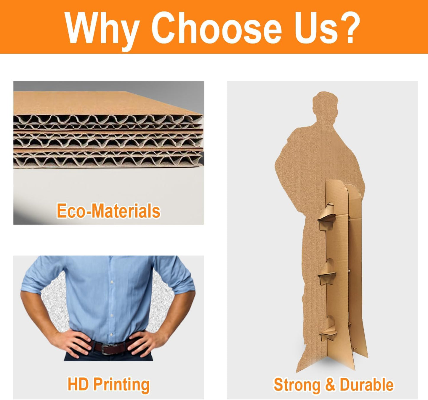 Custom Life-Size Cardboard Standup Cutouts