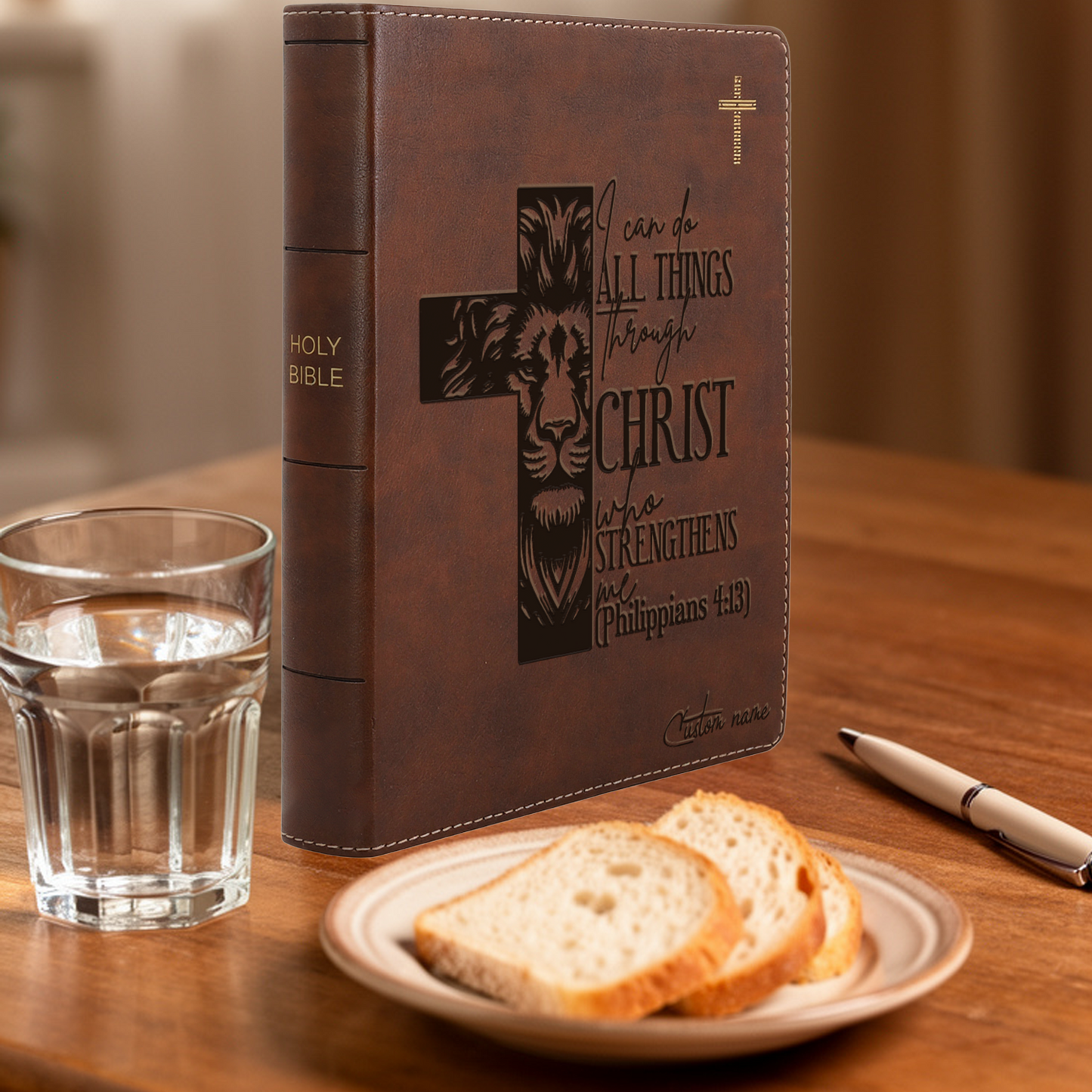 Personalized Engraved Bible, Personalized Name Engraving Gift for Church, Wedding, Baptism, Birthday