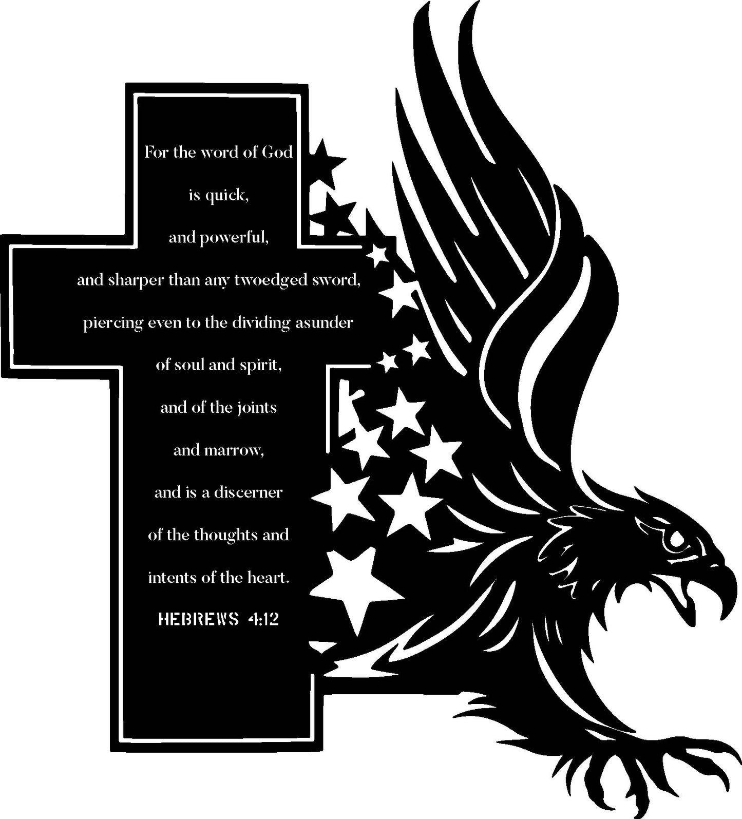 Custom Eagle Metal Cross Signs