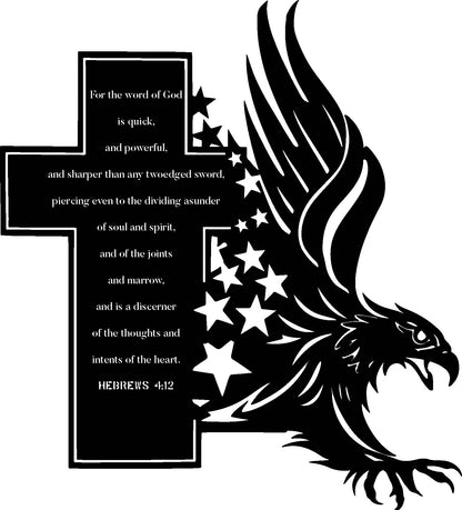Custom Eagle Metal Cross Signs