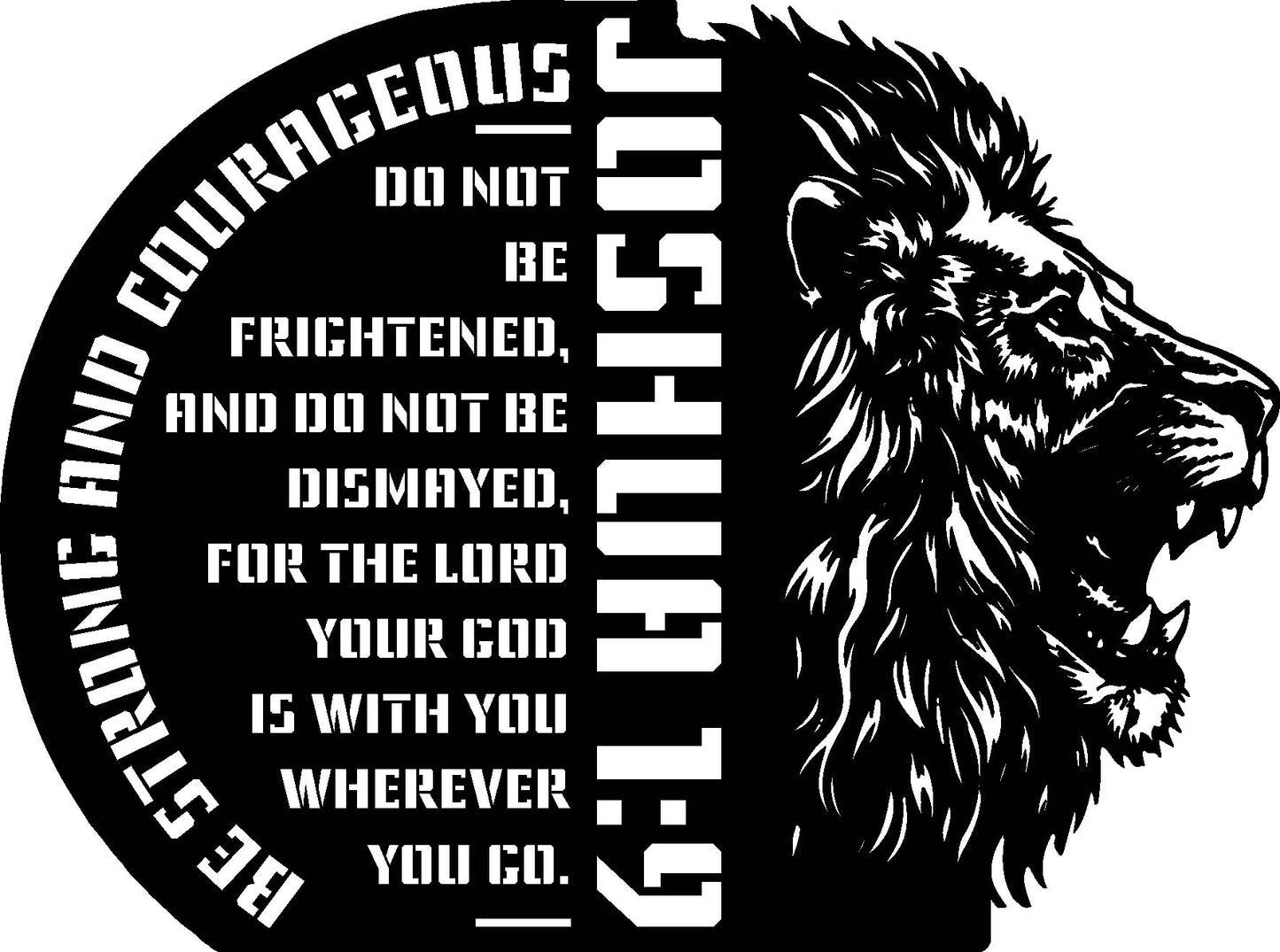 Custom Lion Metal Cross Signs