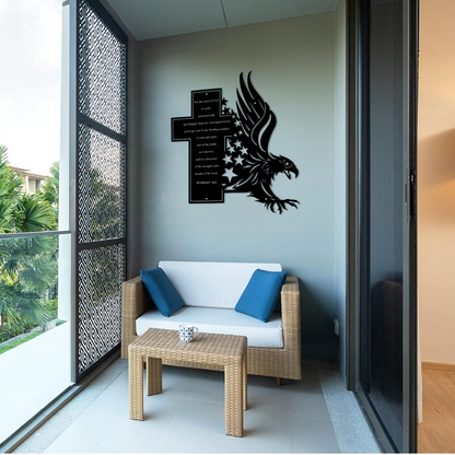 Custom Eagle Metal Cross Signs