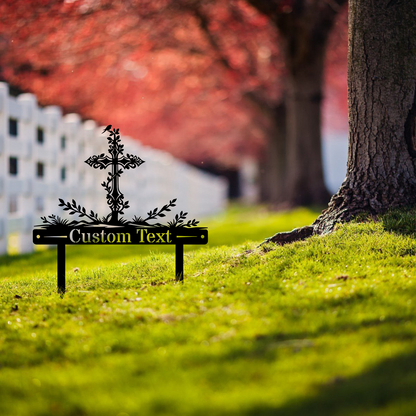 Custom Cross Metal Signs – Ideal for Church, Home & Memorial