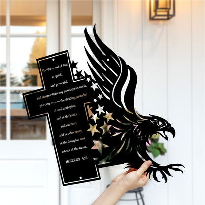 Custom Eagle Metal Cross Signs