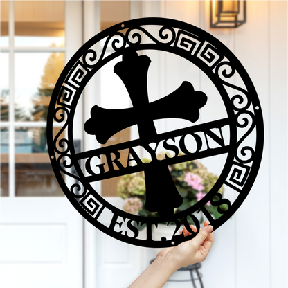Custom Metal Cross Signs
