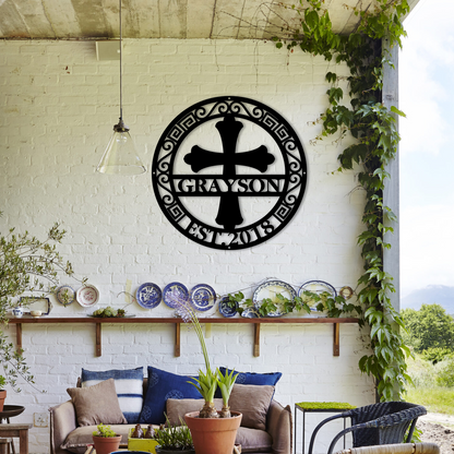 Custom Metal Cross Signs