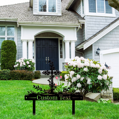 Custom Cross Metal Signs – Ideal for Church, Home & Memorial