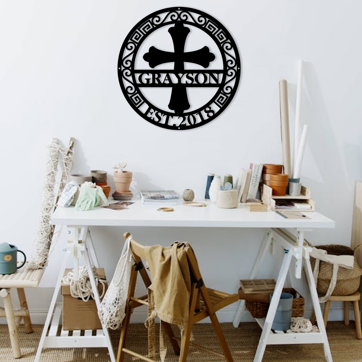 Custom Metal Cross Signs
