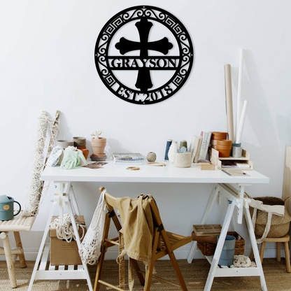 Custom Metal Cross Signs