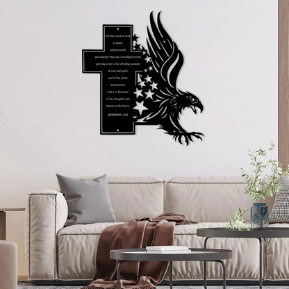 Custom Eagle Metal Cross Signs