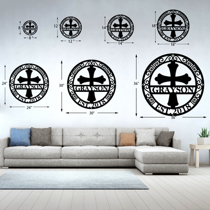 Custom Metal Cross Signs