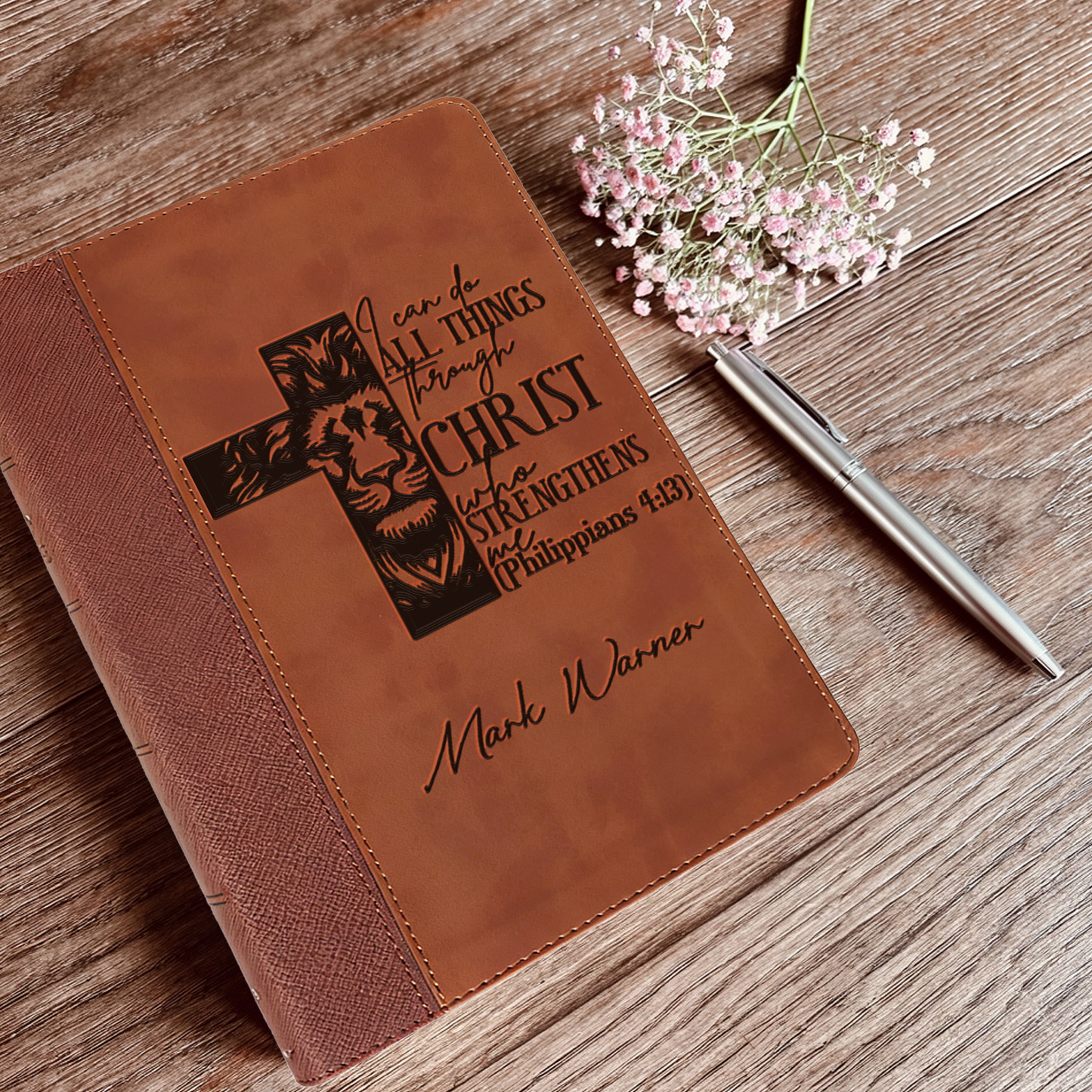 Personalized Engraved Bible, Personalized Name Engraving Gift for Church, Wedding, Baptism, Birthday