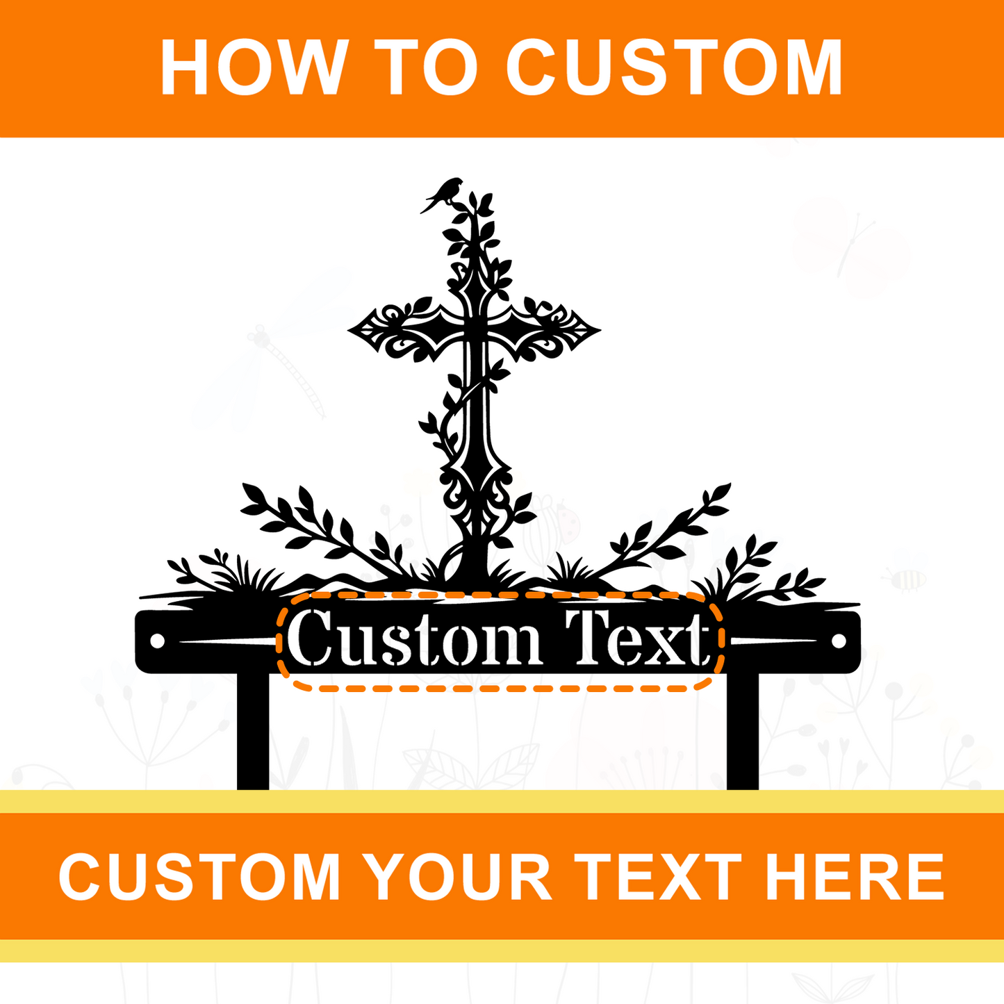 Custom Cross Metal Signs – Ideal for Church, Home & Memorial