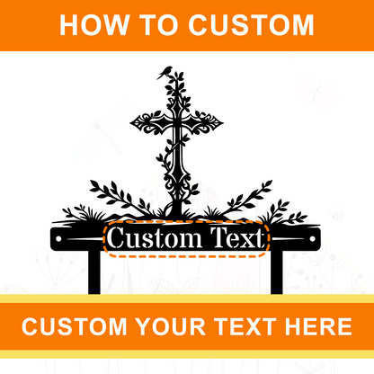 Custom Cross Metal Signs – Ideal for Church, Home & Memorial