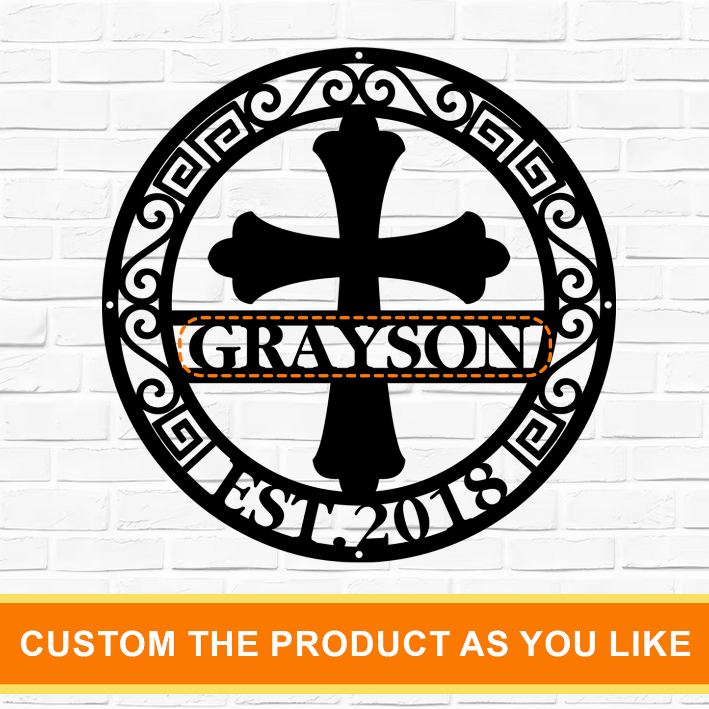 Custom Metal Cross Signs