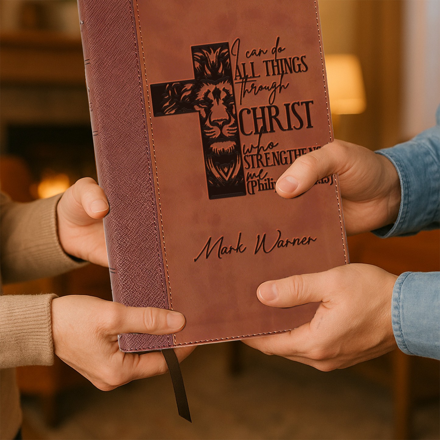 Personalized Engraved Bible, Personalized Name Engraving Gift for Church, Wedding, Baptism, Birthday