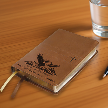 Personalized Engraved Bible, Personalized Name Engraving Gift for Church, Wedding, Baptism, Birthday