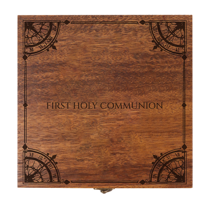 Custom Wooden Prayer Box – Personalized Memory Keepsake for Prayer Cards, Rosary & Scriptures – Handmade Christian Gift