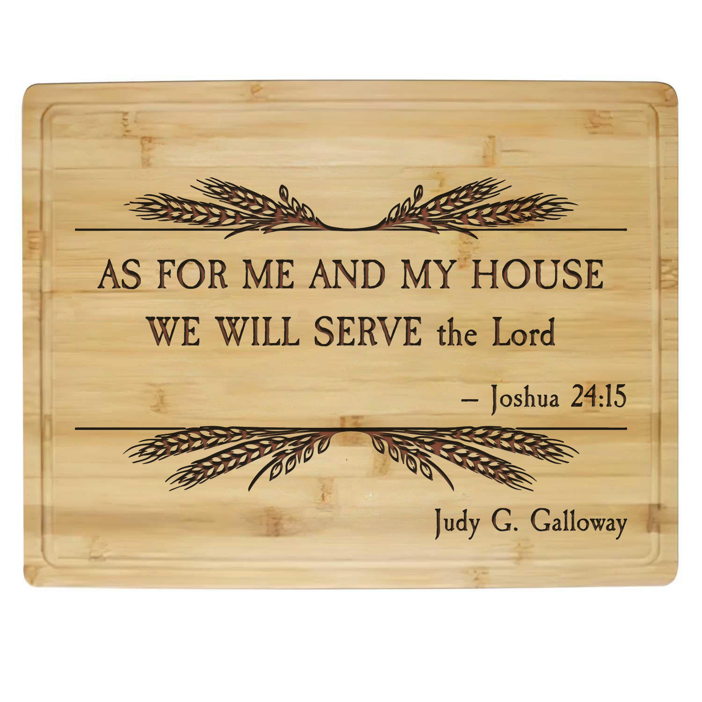Custom Bamboo Cutting Boards with Bible Verse