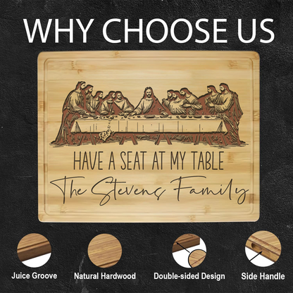 Custom Bamboo Cutting Boards with Bible Verse