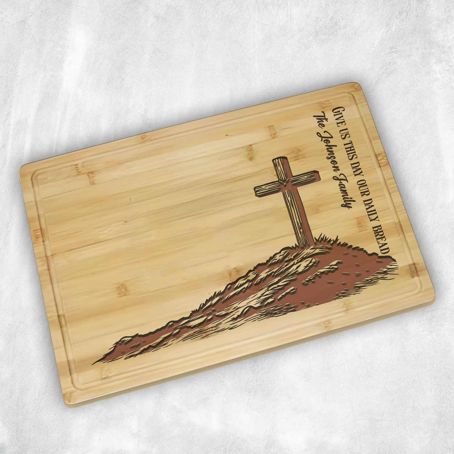 Custom Bamboo Cutting Boards with Bible Verse