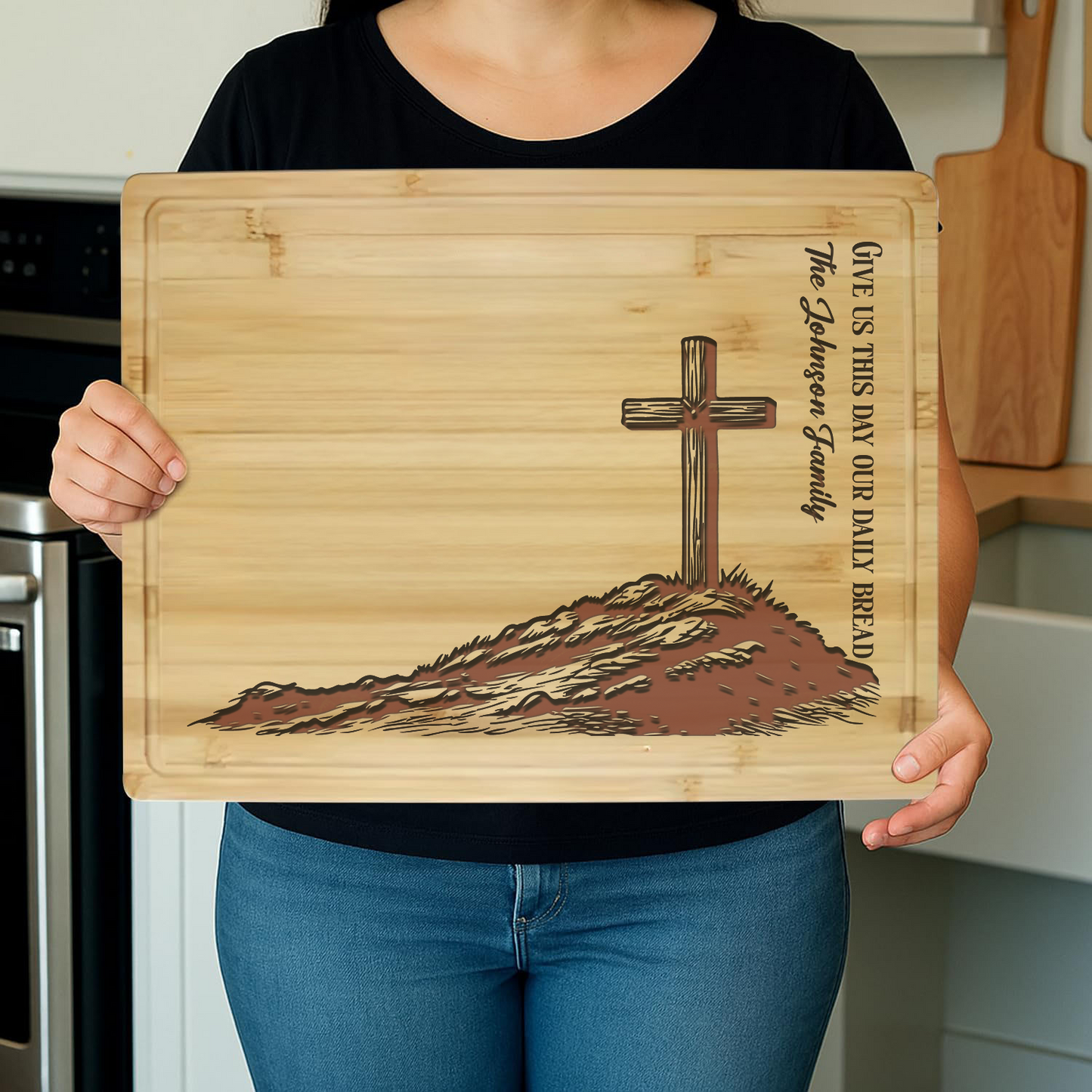 Custom Bamboo Cutting Boards with Bible Verse