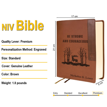 Personalized Engraved Bible, Personalized Name Engraving Gift for Church, Wedding, Baptism, Birthday