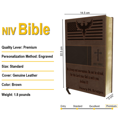 Personalized Engraved Bible, Personalized Name Engraving Gift for Church, Wedding, Baptism, Birthday