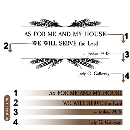 Custom Bamboo Cutting Boards with Bible Verse