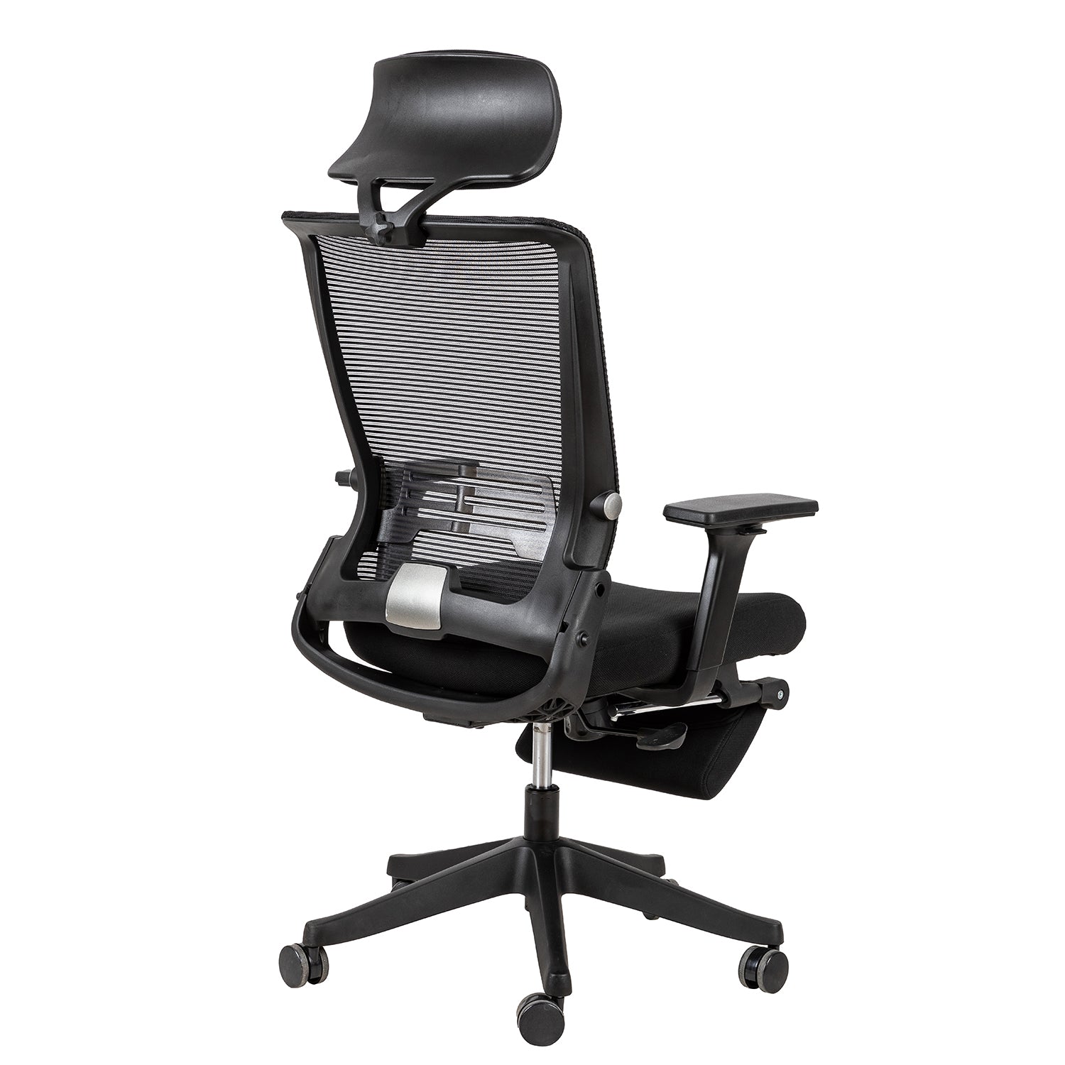 Foldable Ergonomic Mesh Office Chair with Footrest and Foldable Ergonomic Mesh Office Chair with Footrest and