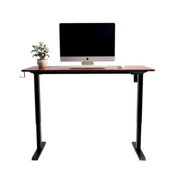 Electric Standing Desk-47x24 Inch-Black&Brown